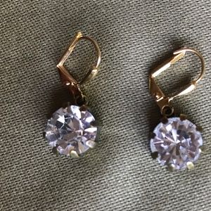 French Kande Austrian crystal drop earrings